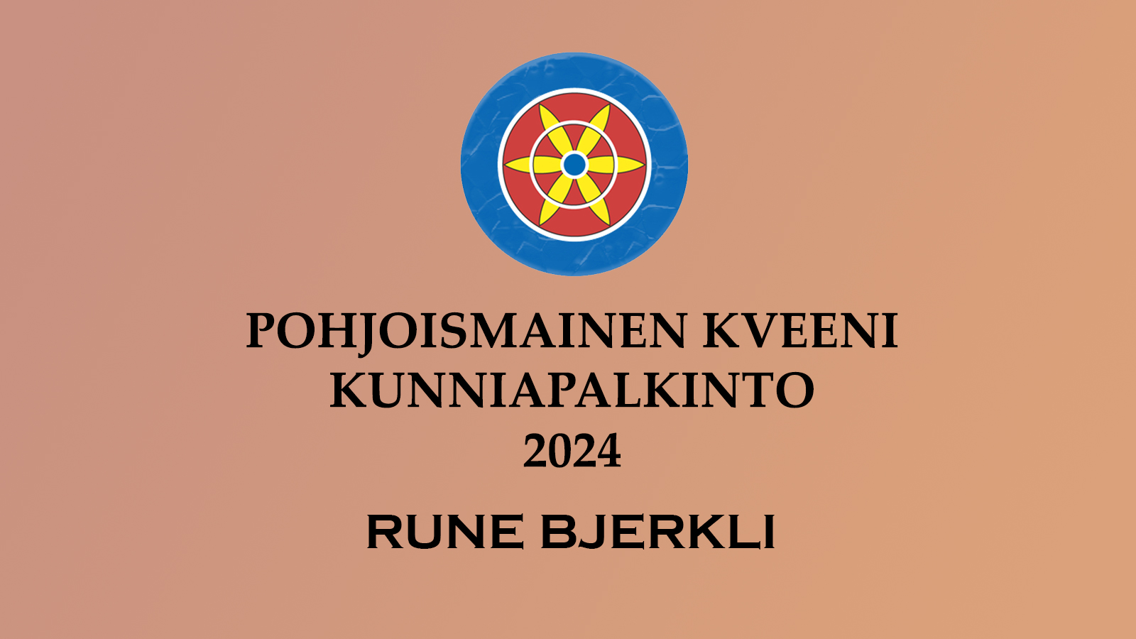 Kunniapalkinto Rune Bjerkli